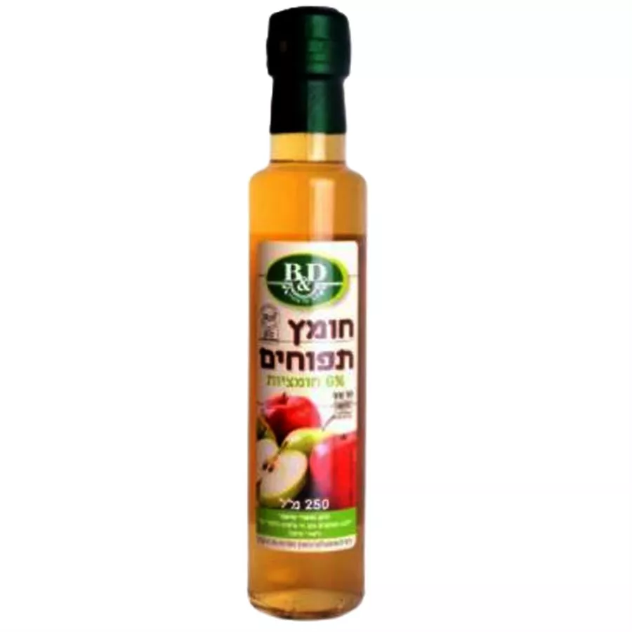 בטר אנד דיפרנט חומץ תפוחים עם אם החומץ 6% חומציות 250 מ
