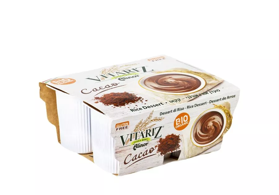 מעדן אורז אורגני - קקאו 400 גרם VITARIZ Rice Dessert Cacao