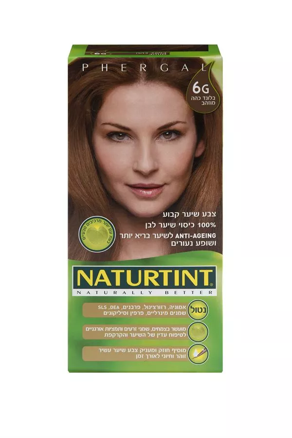 נטורטינט ערכת צבע שיער קבוע 6G בלונד כהה מוזהב 60 מ