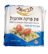 פת פריכה אורגנית עם גדילן מצוי - תבואות כליל הטבע