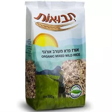 תבואות אורז פרא מעורב אורגני 1 ק"ג Tvuot Organic Mixed Wild Rice כליל הטבע