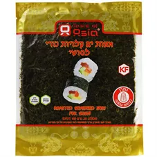 אצות ים קלויות נורי לסושי טעמי אסיה 10 דפים (23 גרם)  Taste Of Asia Roasted Seaweed Nori For Sushi כליל הטבע