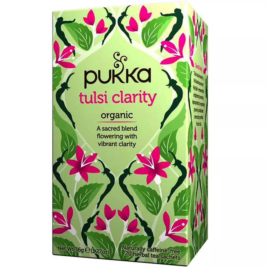 פוקה - שלוש טולסי 20 שקיקים ( Clarity ) Pukka Three Tulsi