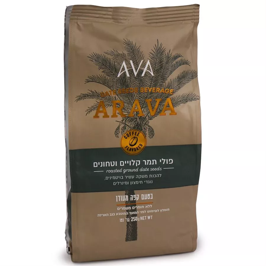 אבקה להכנת משקה תמרים אוא 200 גרם Ava Date Seeds Beverage Alternative