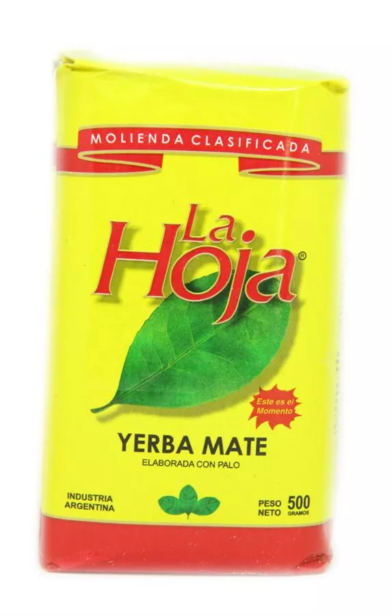 חליטת ג'רבה מאטה - לה הוחה  500 גרם (צהוב)  Yerba Mate La.Hoja