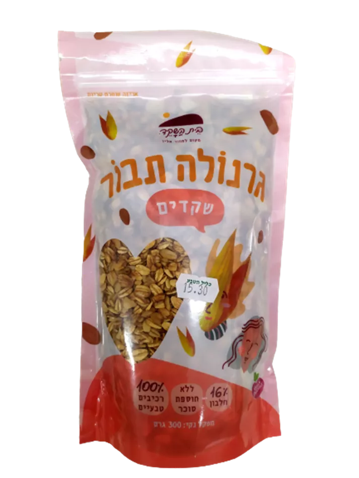 גרנולה תבור שקדים - בית השקד
