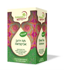 תה עדנים ירוק ביו 30 גרם 20 שקיקים ADANIM כליל הטבע