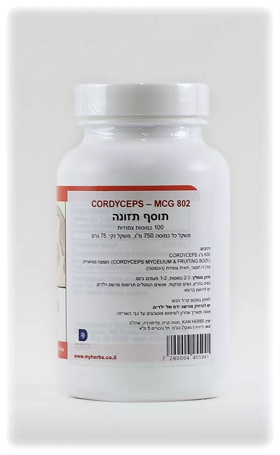 פטרית קורדיספס מיקו הרב 100 כמוסות MYCO HERB CORDYCEPS