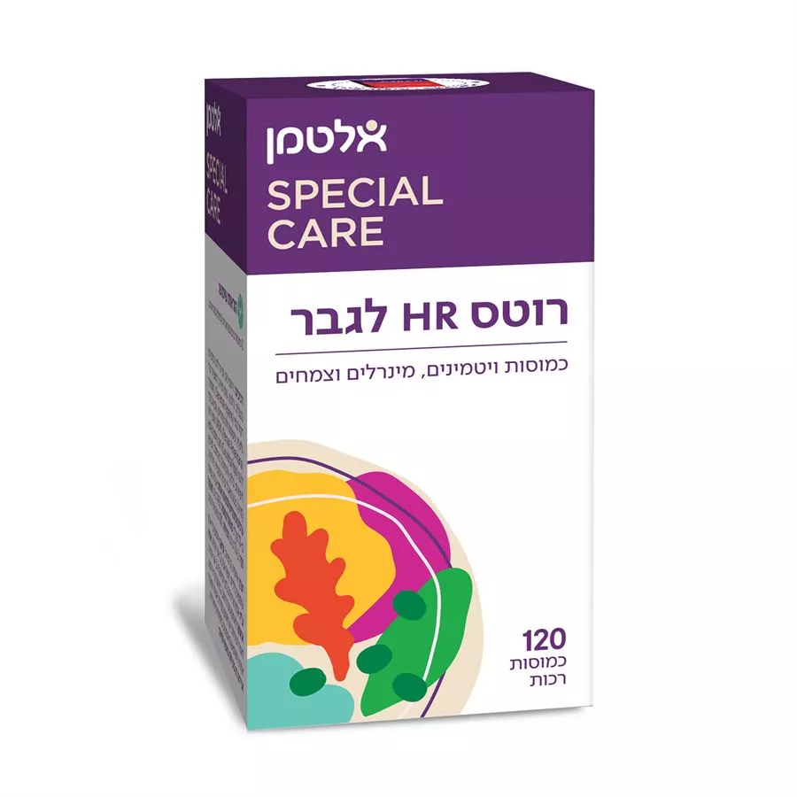 רוטס HR - ויטמינים לשיער לגברים - אלטמן 120 כמוסות רכות Altman