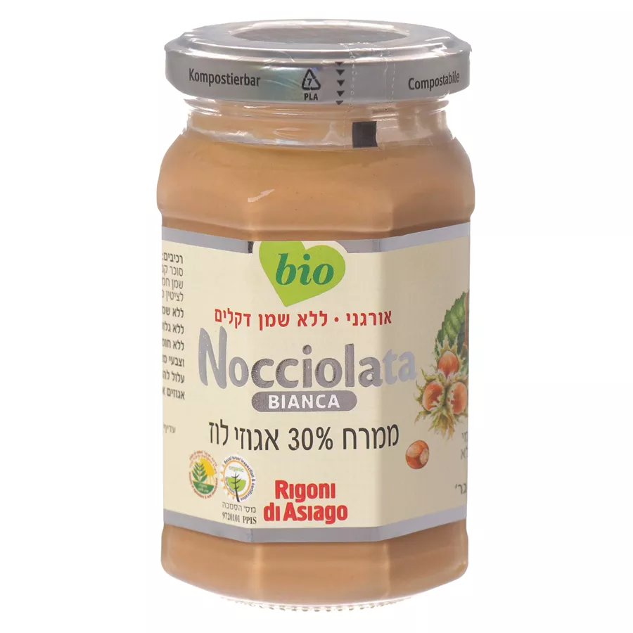 ממרח 30%  אגוזי לוז לבן 250 גרם  Nocciolata Bianca