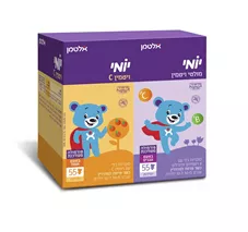 יומי דובוני ויטמין C + מולטי ויטמין - אלטמן  110 סוכריות ג׳לי  Altman Yomi Multi Vitamin + Vitamin C כליל הטבע