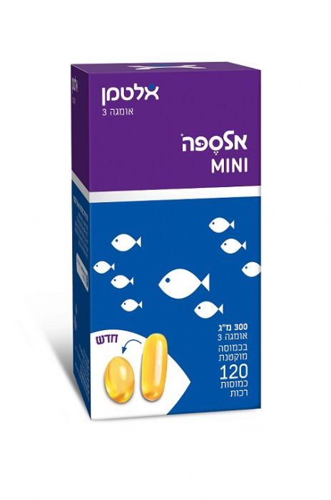אלספה מיני - אלטמן 120 כמוסות רכות  Altman Alsepa Mini