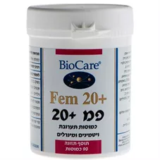 פמ + 20 ביוקר 90 כמוסות BioCare Fem + 20 כליל הטבע