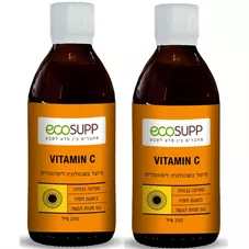 ויטמין C ליפוזומלי - אקוסאפ זוג  2*250 מ"ל  EcoSupp Vitamin C כליל הטבע