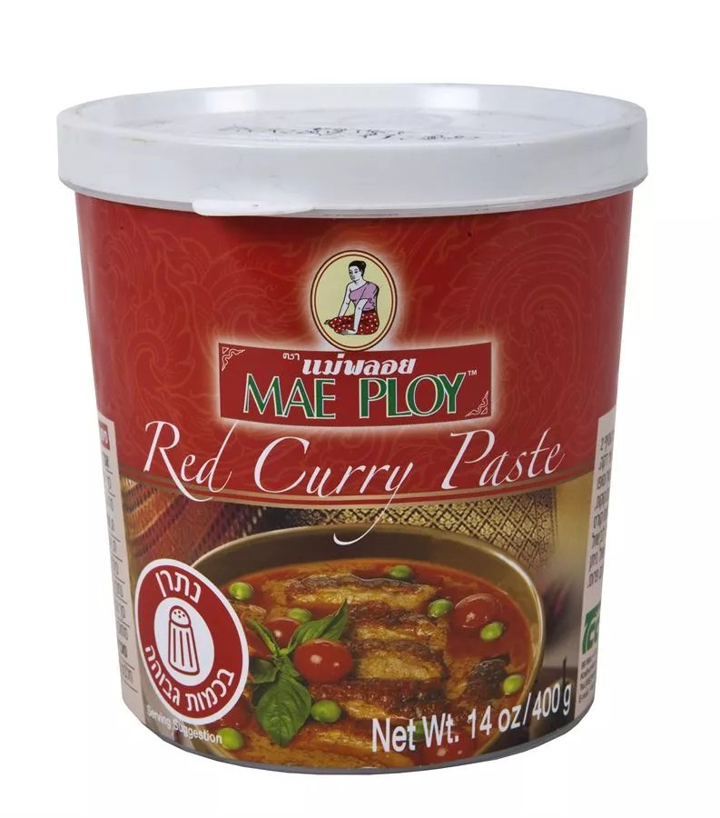 מזרח מערב 400 גרם מחית אדומה על בסיס קארי EAST & WEST RED CURRY PASTE