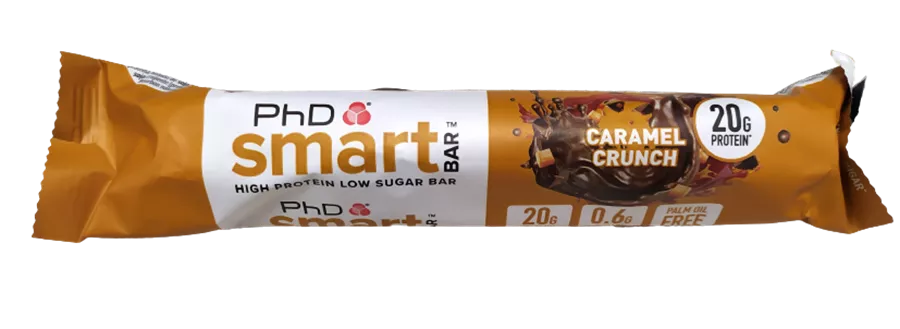 חטיף חלבון קרמל קראנץ' - PHD SMART BAR CARAMEL CRUNCH
