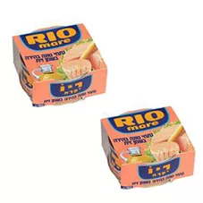 נתחי טונה בהירה בשמן זית ריו מאר 160 גרם  2 חבילות Rio Mare כליל הטבע
