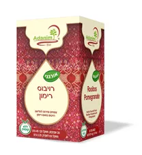 תה עדנים רוביוס רימון  45 גרם 20 שקיקים ADANIM כליל הטבע