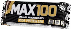 חטיף חלבונים עם קרמל ושקדים 100 גרם MAX100 CARAMEL ALMOND CRUNCH כליל הטבע