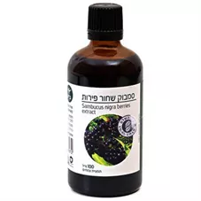 ברא תמצית צמחים סמבוק שחור פירות 100 מ"ל BARA SAMBUCUS NIGRA BERRIES כליל הטבע
