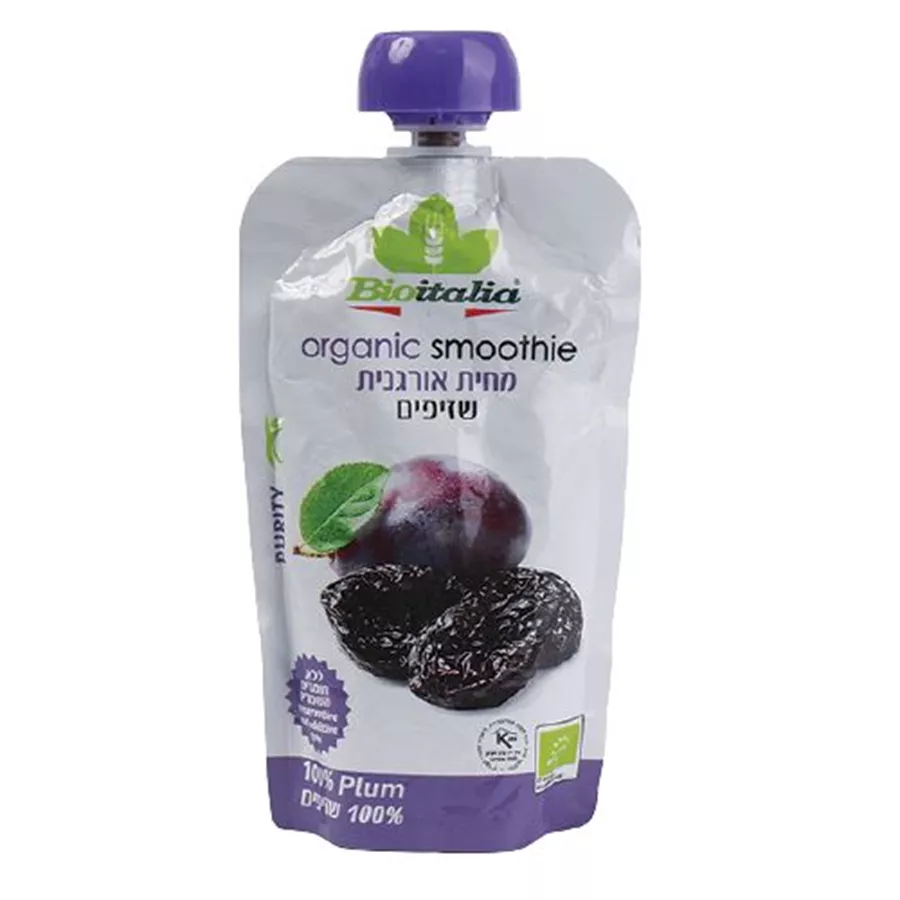 מחית שזיפים ביו איטליה 120 גרם Bioitalia