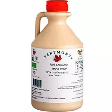 תבואות סירופ מייפל טהור אורגני 1 ליטר Tvuot Pure Candadian Maple Syrup כליל הטבע