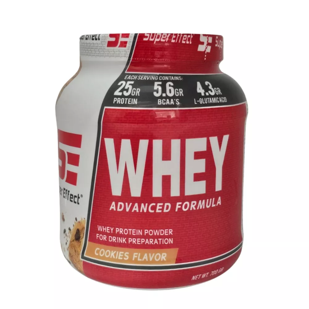 סופר אפקט אבקת חלבון מי גבינה בטעם בלונדי 700 גרם Super Effect ONE WHEY
