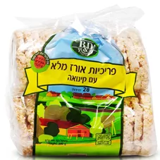 פריכיות אורז מלא עם קינואה בי & די 200 גרם B&D כליל הטבע