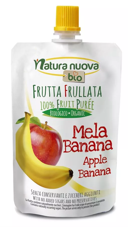 סמוצ'י תפוח בננה אורגנים נטורה נובה 100 גרם Natura nuova
