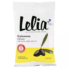 זיתים שחורים מזן קלמטה לילייה 250 גרם Lelia Greek Olives כליל הטבע