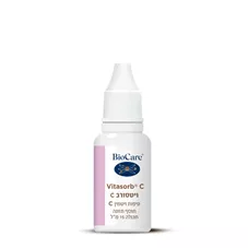 ביוקר תמיסת ויטמין C תכולה 15 מ"ל BioCare Vitasorb C כליל הטבע