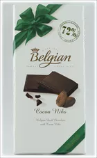 שוקולד מריר 72% עם פולי קקאו בלג'יאן 100 גרם Chocolates Cacoa Nibs 85% Belgian כליל הטבע