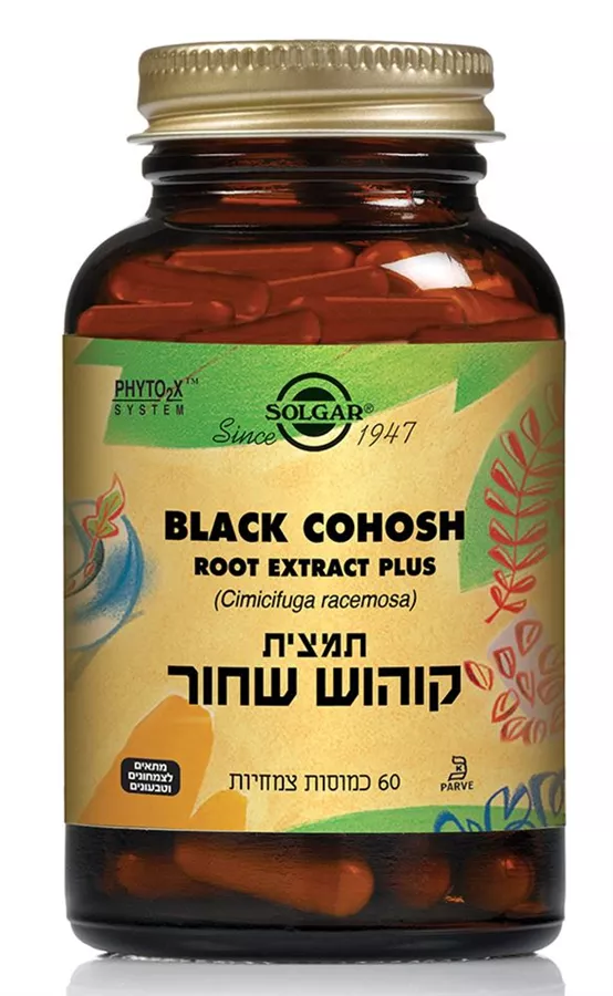 תמצית קוהוש שחור סולגאר 60 כמוסות Black Cohosh Root Solgar