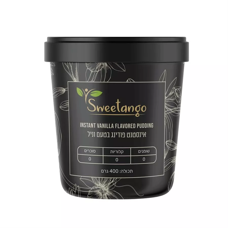 אינסטנט פודינג בטעם וניל - סוויטנגו  400 גרם           Sweetango Vanilla Instant Pudding