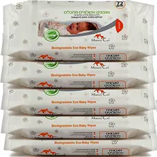 מאמי קר  - מגבונים אקולוגיים מתכלים 72 יחידות 20 אריזות במבצע ענק! Mommy Care Biodegradable Eco Baby Wipes כליל הטבע