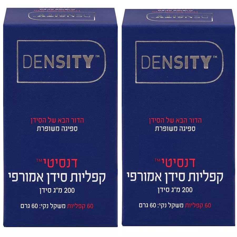 דנסיטי - סידן אמורפי הדור החדש של הסידן 2*60 קפליות  Density Amorphous Calcium Caplets