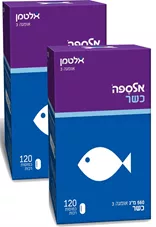 אלספה כשר - אלטמן מארז זוגי 2*120 כמוסות  Altman Alsepa Kosher כליל הטבע