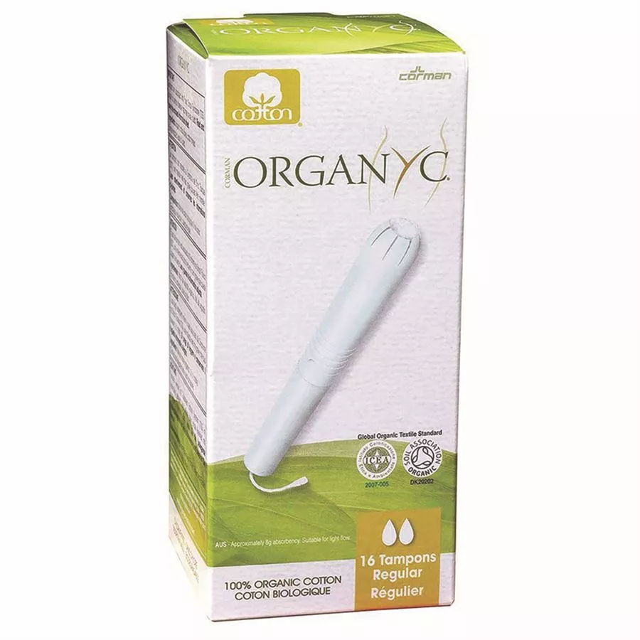 טמפון עם מוליך רגיל אורגניק 16 יחידות organyc