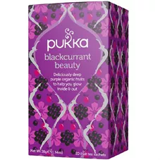 פוקה - תה חליטת יופי ענבי השועל 20 שקיקים 38 גרם Pukka BLACKCURRANT BEAUTY כליל הטבע