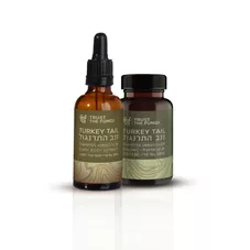 פטריית זנב התרנגול | מיצוי נוזלי | TRUST THE FUNGI כליל הטבע