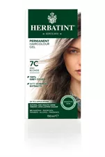 צבע שיער 7C בלונד אפרפר הרבטינט Herbatint Permanent Herbal Haircolour Gel כליל הטבע