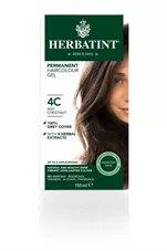 צבע שיער 4C ערמוני אפרפר הרבטינט Herbatint Permanent Herbal Haircolour Gel כליל הטבע