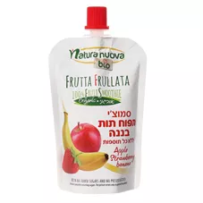 סמוצ'י תפוח תות בננה אורגנים נטורה נובה 100 גרם Natura nuova כליל הטבע