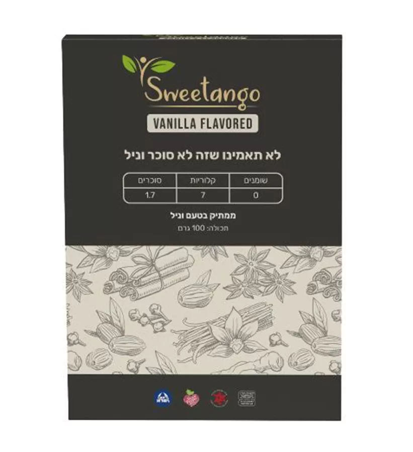 ממתיק בטעם וניל  - סוויטנגו  100 גרם Sweetango Vanilla Flavored