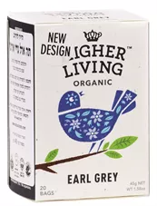 תה ארל גריי אורגני הייר ליווינג 20 שקיקים Higher Living Earl Grey כליל הטבע