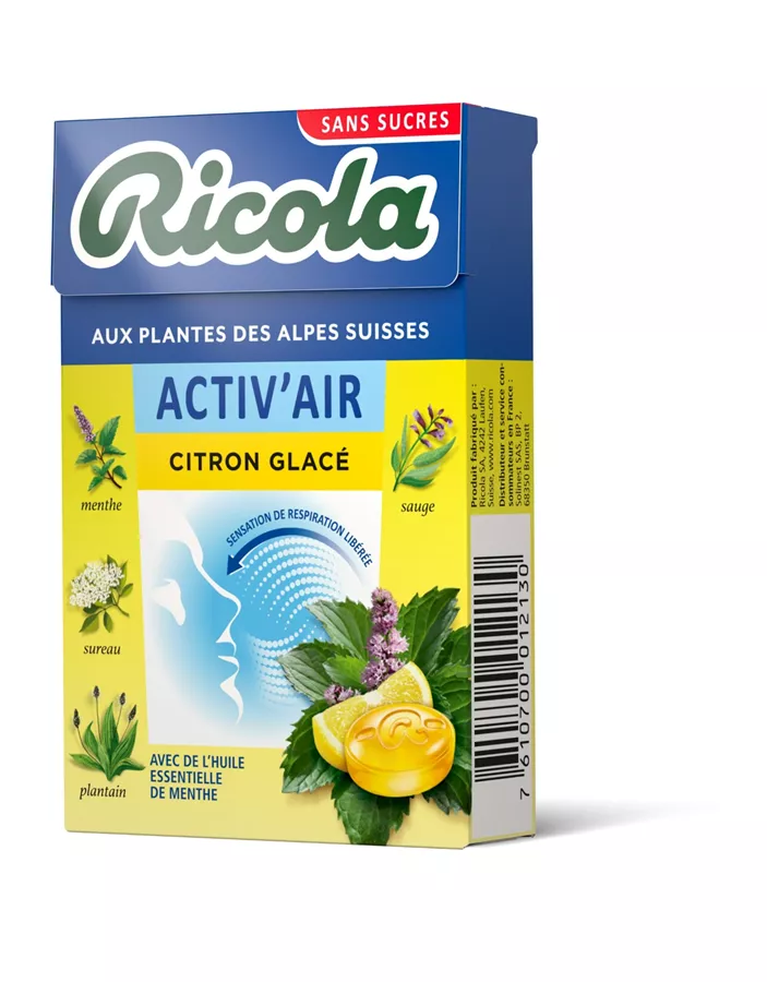 ריקולה סוכריות צמחים אייס לימון 50 גרם Ricola