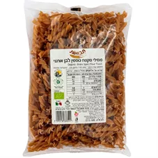 תבואות פוסילי מקמח כוסמין לבן אורגני 500 גרם Tvuot Organic White Spelt Flour Fusilli כליל הטבע