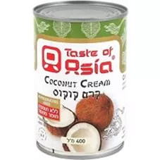 קרם קוקוס טעמי אסיה 400 מ"ל Taste Of Asia Coconut Cream כליל הטבע