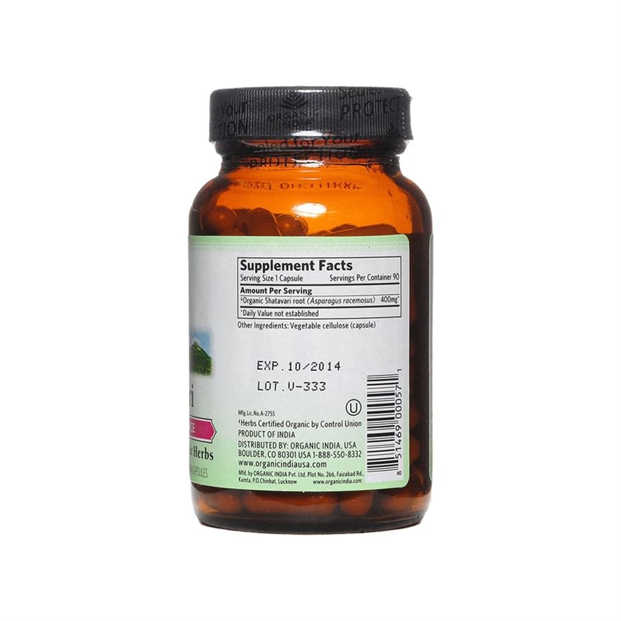 אורגניק אינדיאה שטוורי 90 קפסולות (כל קפסולה 800 מ”ג) Organic India