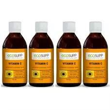 ויטמין C ליפוזומאלי - אקוסאפ רביעייה  4*125 מ"ל  EcoSupp Vitamin C כליל הטבע